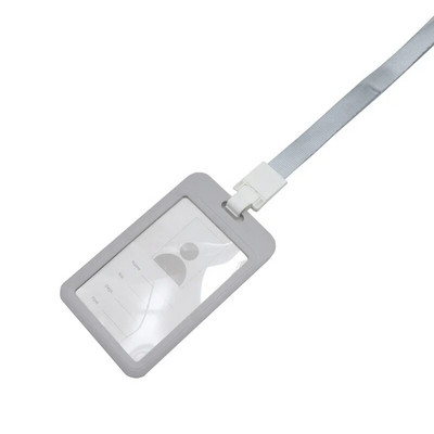 Κάτοχος κάρτας 1 τμχ Όνομα ταυτότητας Κάλυμμα κάρτας εργασίας Κάτοχοι κάρτας εργασίας Σήμα ταυτότητας εργασίας με θήκη για κάρτα με κορδόνι