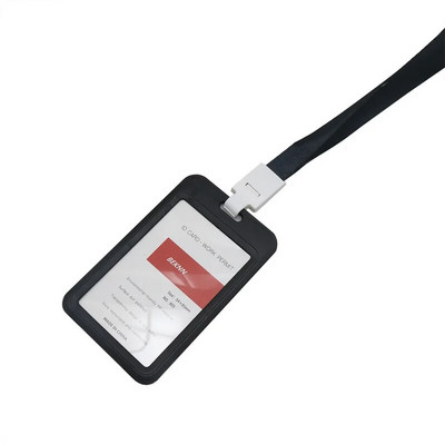 Κάτοχος κάρτας 1 τμχ Όνομα ταυτότητας Κάλυμμα κάρτας εργασίας Κάτοχοι κάρτας εργασίας Σήμα ταυτότητας εργασίας με θήκη για κάρτα με κορδόνι