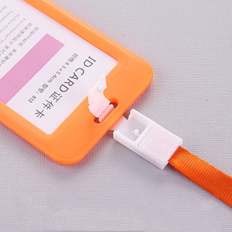 Κάτοχος κάρτας 1 τμχ Όνομα ταυτότητας Κάλυμμα κάρτας εργασίας Κάτοχοι κάρτας εργασίας Σήμα ταυτότητας εργασίας με θήκη για κάρτα με κορδόνι