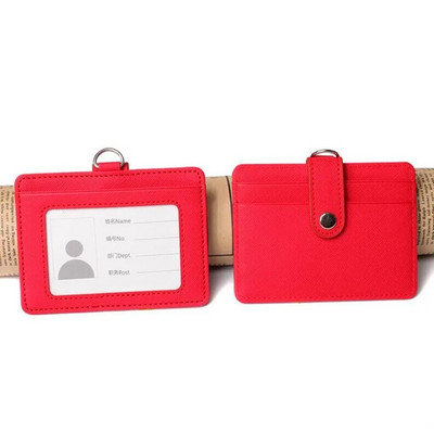 Paelad ID märgihoidja nahast bussipileti ümbris, meeste naiste panga krediitkaardi hoidja rihma kaardihoidja