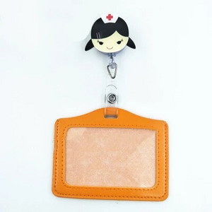 1 σετ PU Δερμάτινη θήκη για καρτούν με σήμα καρτούν Hospital Medical Workers Κάρτα εργασίας Όνομα θήκη κάρτας για νοσηλευτές γιατρούς