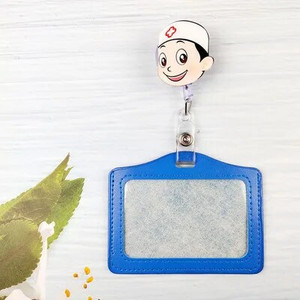 1 σετ PU Δερμάτινη θήκη για καρτούν με σήμα καρτούν Hospital Medical Workers Κάρτα εργασίας Όνομα θήκη κάρτας για νοσηλευτές γιατρούς