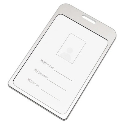 Alumiiniumisulamist kaardihoidja kaelapaela märgirull Kontoriettevõtte personali töötajad krediit-ID-kaardi märgihoidja äritarbed