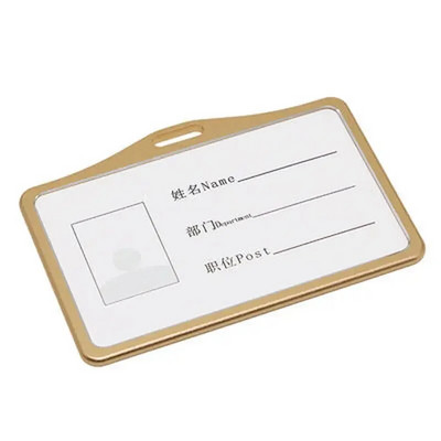 Alumiiniumisulamist kaardihoidja kaelapaela märgirull Kontoriettevõtte personali töötajad krediit-ID-kaardi märgihoidja äritarbed