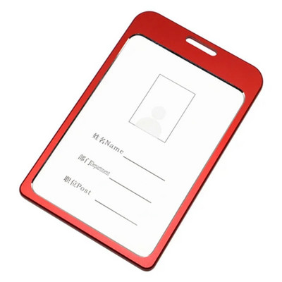 Alumiiniumisulamist kaardihoidja kaelapaela märgirull Kontoriettevõtte personali töötajad krediit-ID-kaardi märgihoidja äritarbed