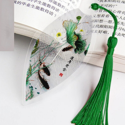 Hiina lehtede disaini järjehoidja tuttidega sõpradele Õpilased Kingivad klassikalises stiilis järjehoidjad raamatute jaoks koolitarbed