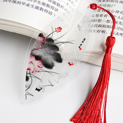 Hiina lehtede disaini järjehoidja tuttidega sõpradele Õpilased Kingivad klassikalises stiilis järjehoidjad raamatute jaoks koolitarbed