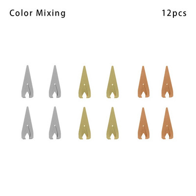 12 tk. Õõnes metallist positsioneeriv järjehoidja hoidik Leheküljed Raamatuklipp Loovus Õõnes õpilaste Lugemismärgid Kirjatarbed