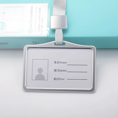 Suport metalic pentru carduri cu șnur pentru card de autentificare