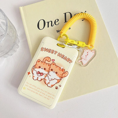 INS Cartoon Θήκη φωτογραφικής κάρτας Χαριτωμένο Ζώο ID Τράπεζα Πιστωτική θήκη Τσάντα Κρεμαστό Idol Φωτογραφία Κάρτα μανίκια Σχολική γραφική ύλη