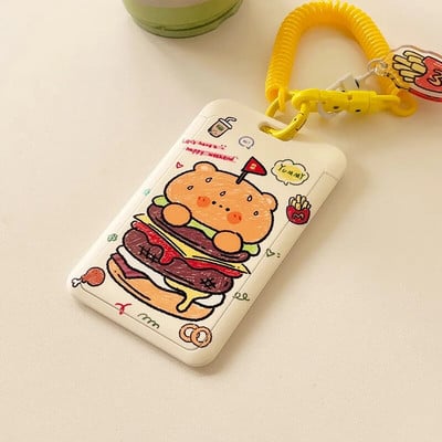 INS Cartoon Θήκη φωτογραφικής κάρτας Χαριτωμένο Ζώο ID Τράπεζα Πιστωτική θήκη Τσάντα Κρεμαστό Idol Φωτογραφία Κάρτα μανίκια Σχολική γραφική ύλη