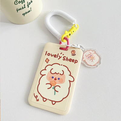 INS Cartoon Θήκη φωτογραφικής κάρτας Χαριτωμένο Ζώο ID Τράπεζα Πιστωτική θήκη Τσάντα Κρεμαστό Idol Φωτογραφία Κάρτα μανίκια Σχολική γραφική ύλη