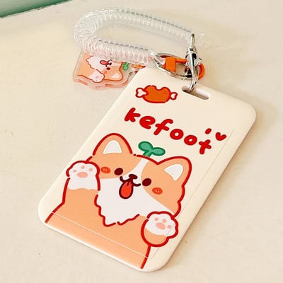 INS Cartoon Θήκη φωτογραφικής κάρτας Χαριτωμένο Ζώο ID Τράπεζα Πιστωτική θήκη Τσάντα Κρεμαστό Idol Φωτογραφία Κάρτα μανίκια Σχολική γραφική ύλη