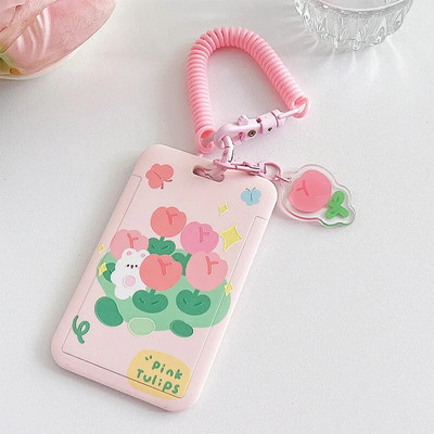 INS Cartoon Θήκη φωτογραφικής κάρτας Χαριτωμένο Ζώο ID Τράπεζα Πιστωτική θήκη Τσάντα Κρεμαστό Idol Φωτογραφία Κάρτα μανίκια Σχολική γραφική ύλη