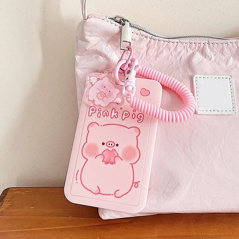 INS Cartoon Θήκη φωτογραφικής κάρτας Χαριτωμένο Ζώο ID Τράπεζα Πιστωτική θήκη Τσάντα Κρεμαστό Idol Φωτογραφία Κάρτα μανίκια Σχολική γραφική ύλη