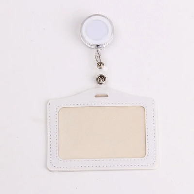 PU-kaardihoidja Sissetõmmatavad märgirullid IC-/ID-kaardi hoidik Töökaart Transpordikaardikohver Õde arsti äritarbed