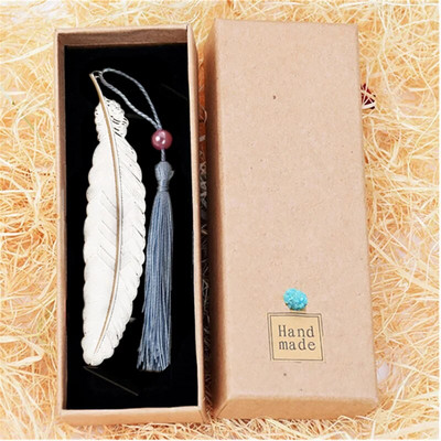 Armas järjehoidja ripats, 2022. aasta kooliõpetaja lapse kingitus, ilusad kirjatarvete auhind, karbis messingist lehe veeni tuti liblika raamatumärgid