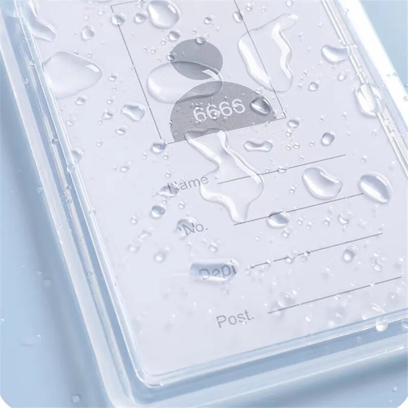 Uus läbipaistev kate Naised Mehed Üliõpilaste bussikaart Lint Pael Märgihoidja Ärikrediitkaardid Panga ID-kaart