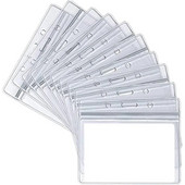 10 buc./lot, orizontală, verticală, capac pentru cartea de muncă, manșon, etichetă de identitate de vinil transparentă, suport pentru insignă, husă pentru carduri, husă de protecție