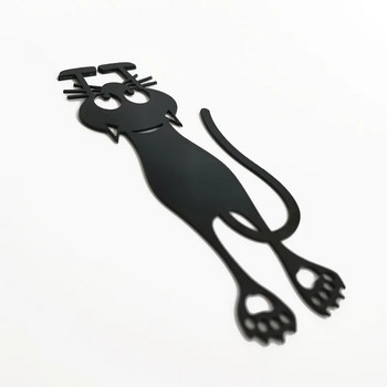 1/5 бр. Комплект Kawaii 3D Стерео черна котка Отметка Карикатура Животно Книга Клип Маркиране на страници за подаръци за деца Училищни канцеларски материали