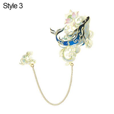 Hiina stiilis järjehoidja Retro messingist raamatuklamber Õõnes metallist tutiripats Järjehoidja Lehtede lehitsemine Kirjatarbed Kooli kontoritarbed