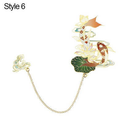 Hiina stiilis järjehoidja Retro messingist raamatuklamber Õõnes metallist tutiripats Järjehoidja Lehtede lehitsemine Kirjatarbed Kooli kontoritarbed