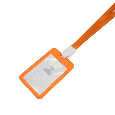 Suport portabil colorat pentru angajați, din plastic, pentru cartea de identitate, etichetă cu nume, cureaua pentru gât, carte de lucru pentru personal, consumabile pentru birou și papetărie