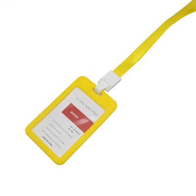 Suport portabil colorat pentru angajați, din plastic, pentru cartea de identitate, etichetă cu nume, cureaua pentru gât, carte de lucru pentru personal, consumabile pentru birou și papetărie