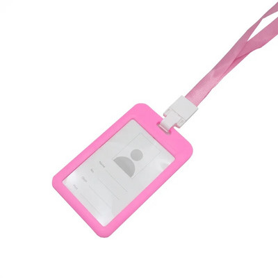 Suport portabil colorat pentru angajați, din plastic, pentru cartea de identitate, etichetă cu nume, cureaua pentru gât, carte de lucru pentru personal, consumabile pentru birou și papetărie