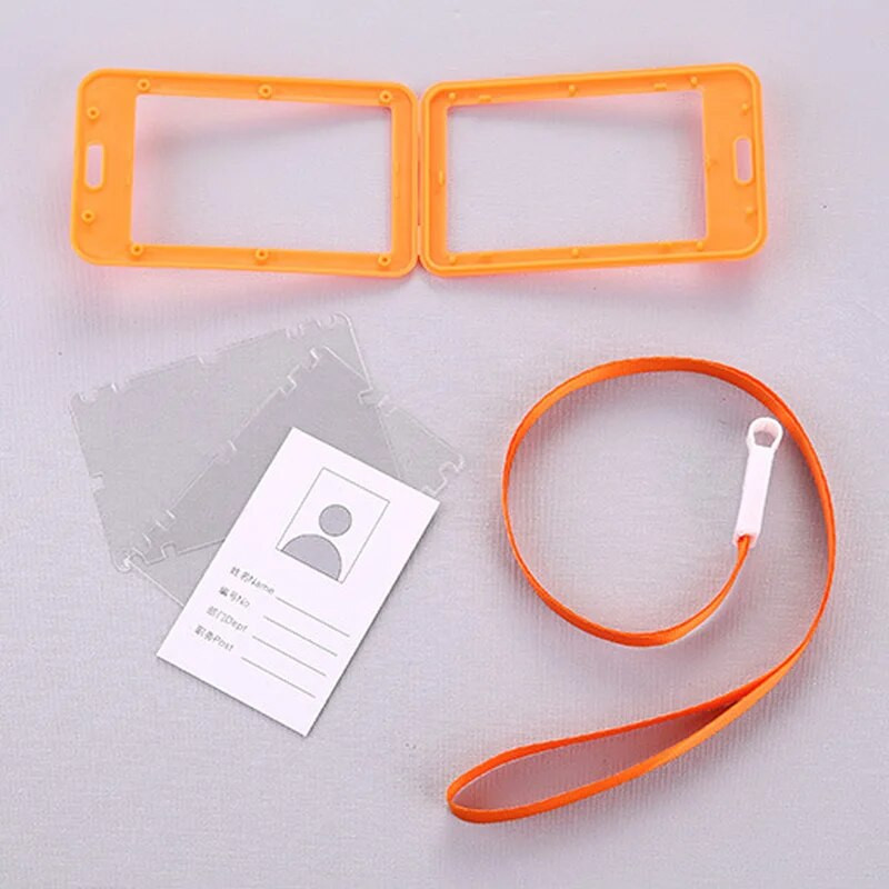 Φορητό πολύχρωμο πλαστικό κάτοχος ταυτότητας υπαλλήλου Όνομα Ετικέτα Κορδόνι λουρί λαιμού κάρτα εργασίας προσωπικού Προμήθειες γραφείου και γραφικής ύλης