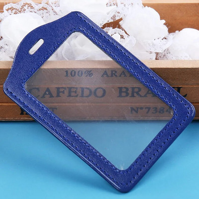 PU-nahast ID märgi ümbris, läbipaistev värvilise äärisega kaelapael, aukudega kaardi märgihoidja 11x7 cm kontoritarbed