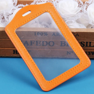 PU-nahast ID märgi ümbris, läbipaistev värvilise äärisega kaelapael, aukudega kaardi märgihoidja 11x7 cm kontoritarbed