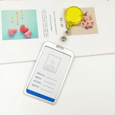 1 pc Suport card retractabil pentru insignă Asistentă Doctor Expoziție ID Card Nume Suport insignă Rechizite școlare de birou