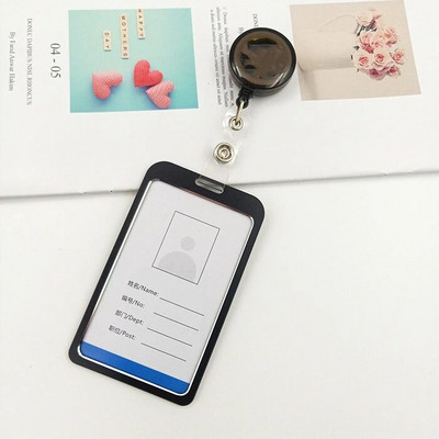 1 pc Suport card retractabil pentru insignă Asistentă Doctor Expoziție ID Card Nume Suport insignă Rechizite școlare de birou