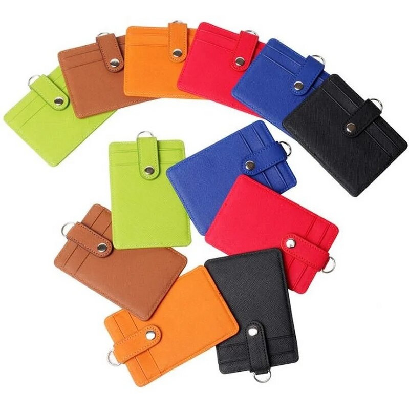 Δερμάτινη βάση PU με αναδιπλούμενο κορδόνι Θήκη ταυτότητας Ετικέτα ονόματος Σχολικά προμήθειες γραφείου