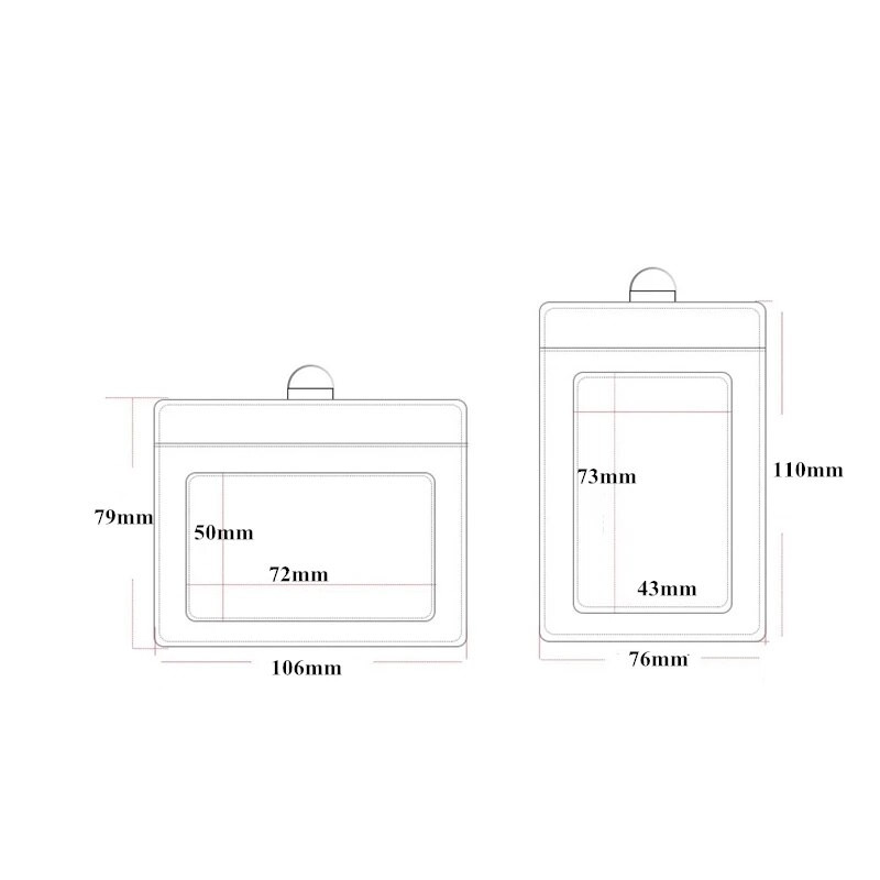 Δερμάτινη βάση PU με αναδιπλούμενο κορδόνι Θήκη ταυτότητας Ετικέτα ονόματος Σχολικά προμήθειες γραφείου