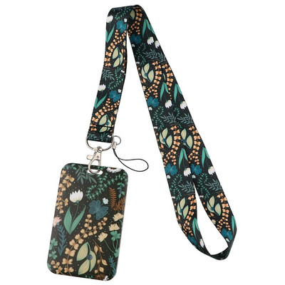 Μικρά Φρέσκα Φύλλα Κορδόνι Λουλούδια Λουράκι λαιμού για Κάρτα ταυτότητας Κλειδί Ιμάντες κινητού Θήκη σήματος DIY Αξεσουάρ τηλεφώνου με σχοινί