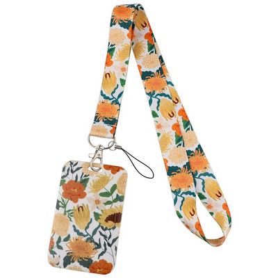 Μικρά Φρέσκα Φύλλα Κορδόνι Λουλούδια Λουράκι λαιμού για Κάρτα ταυτότητας Κλειδί Ιμάντες κινητού Θήκη σήματος DIY Αξεσουάρ τηλεφώνου με σχοινί