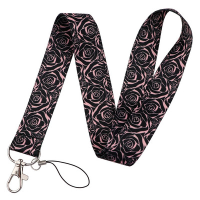 Μικρά Φρέσκα Φύλλα Κορδόνι Λουλούδια Λουράκι λαιμού για Κάρτα ταυτότητας Κλειδί Ιμάντες κινητού Θήκη σήματος DIY Αξεσουάρ τηλεφώνου με σχοινί