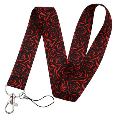 Μικρά Φρέσκα Φύλλα Κορδόνι Λουλούδια Λουράκι λαιμού για Κάρτα ταυτότητας Κλειδί Ιμάντες κινητού Θήκη σήματος DIY Αξεσουάρ τηλεφώνου με σχοινί