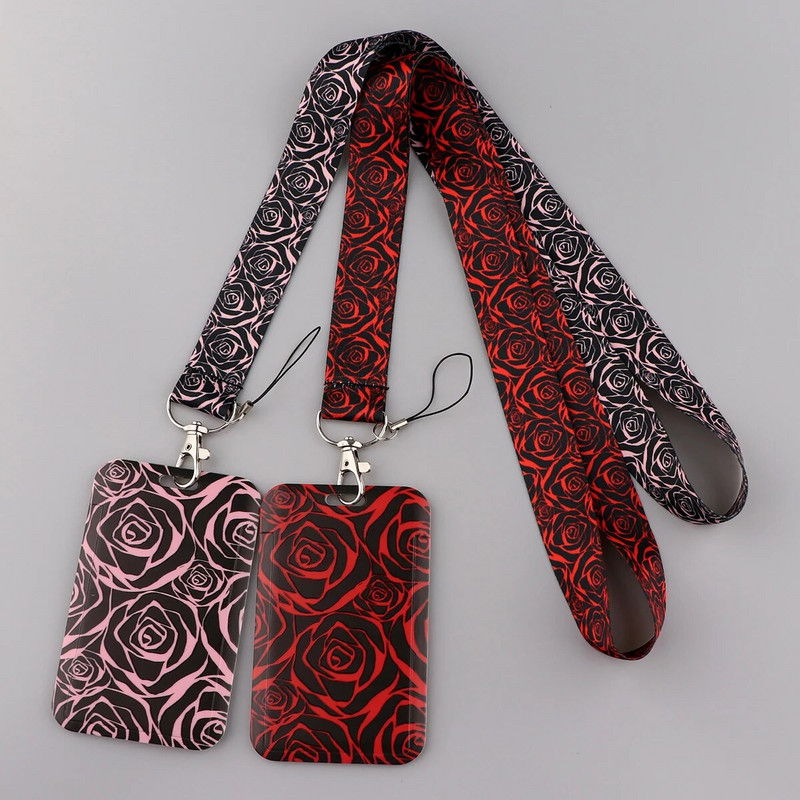 Μικρά Φρέσκα Φύλλα Κορδόνι Λουλούδια Λουράκι λαιμού για Κάρτα ταυτότητας Κλειδί Ιμάντες κινητού Θήκη σήματος DIY Αξεσουάρ τηλεφώνου με σχοινί