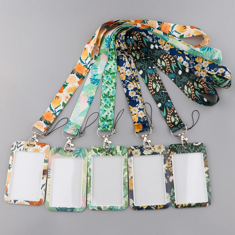 Μικρά Φρέσκα Φύλλα Κορδόνι Λουλούδια Λουράκι λαιμού για Κάρτα ταυτότητας Κλειδί Ιμάντες κινητού Θήκη σήματος DIY Αξεσουάρ τηλεφώνου με σχοινί