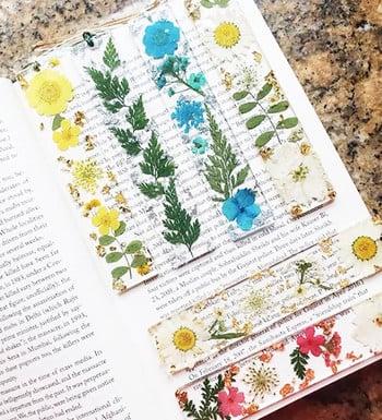 Creative Daisy Flower Σελιδοδείκτης Εξαιρετικά αξεσουάρ βιβλίου Διαφανές εποξειδικό DIY Reading Mark Supplies Student Tassel μενταγιόν