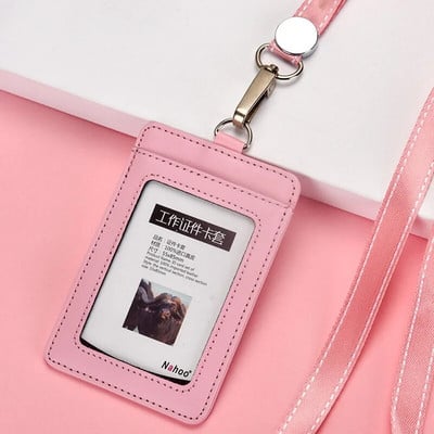 Άδεια σήματος κατόχου επαγγελματικής ταυτότητας από γνήσιο δέρμα εξαιρετικής ποιότητας με επιλογές πολλαπλών χρωμάτων κορδόνι (Κανονικό μέγεθος)