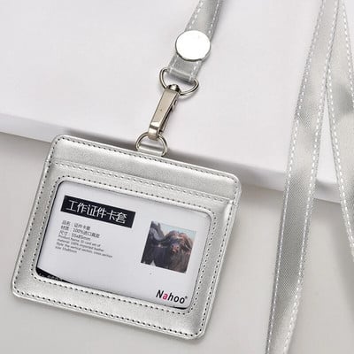 Άδεια σήματος κατόχου επαγγελματικής ταυτότητας από γνήσιο δέρμα εξαιρετικής ποιότητας με επιλογές πολλαπλών χρωμάτων κορδόνι (Κανονικό μέγεθος)