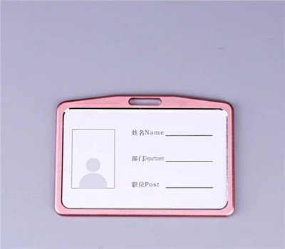 Držač kartice od aluminijske legure s trakom za vrpcu Radna iskaznica osoblja Držač značke za iskaznicu Propusnica Rukav s pristupnom karticom Poslovni pribor