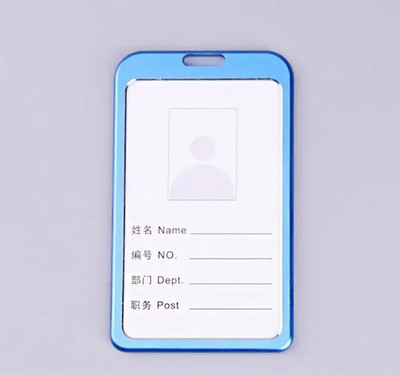 Držač kartice od aluminijske legure s trakom za vrpcu Radna iskaznica osoblja Držač značke za iskaznicu Propusnica Rukav s pristupnom karticom Poslovni pribor