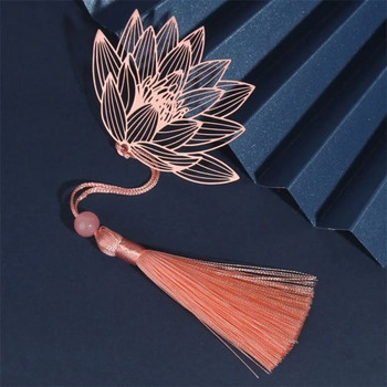 Метална отметка в китайски стил Винтидж креативна листна вена Кухи кленови листа с ресни от кайсиеви листа Подаръци