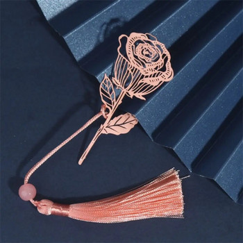 Метална отметка в китайски стил Винтидж креативна листна вена Кухи кленови листа с ресни от кайсиеви листа Подаръци