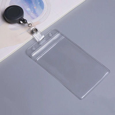 1 PC Credit Visit Busi krediitkaardiümbris, sissetõmmatavad märgihoidjad koos rullklambriga Porte bussikaardi ümbrise läbipaistev kate